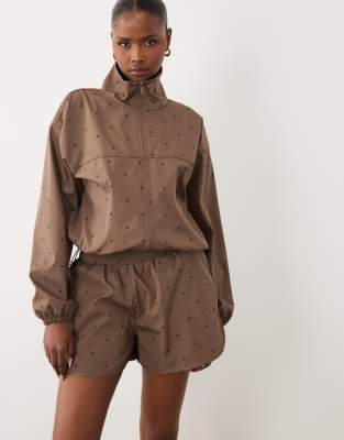 4th & Reckless Nylon Running Shorts In Brown