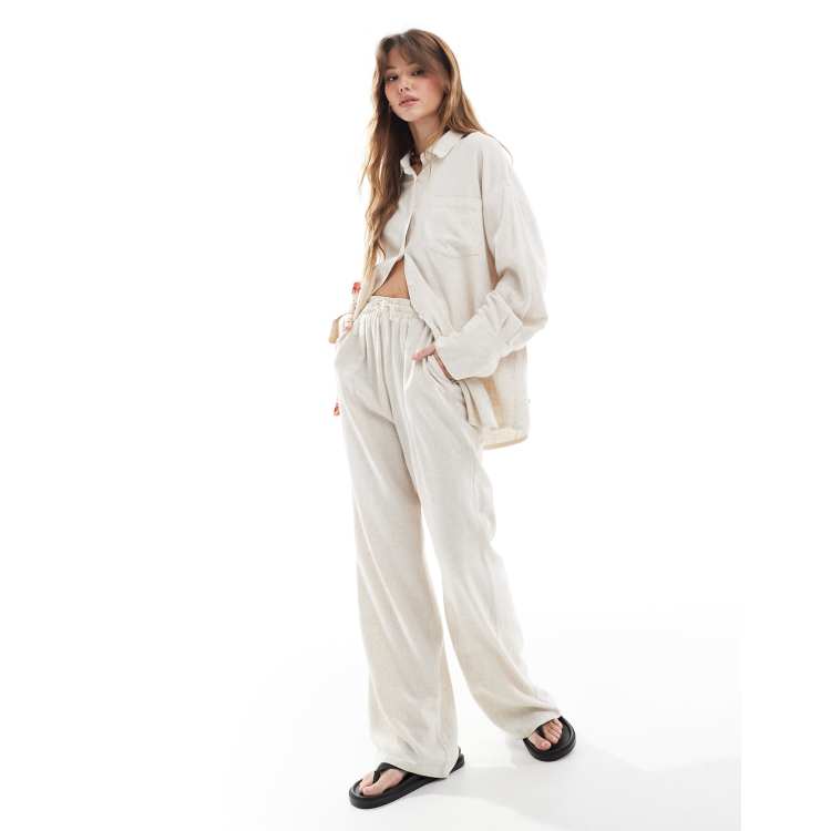 【COSYHARU】Clear button banding wide slacks Biz Collection Women's Lawson Chino Pants | Simply Scrubs