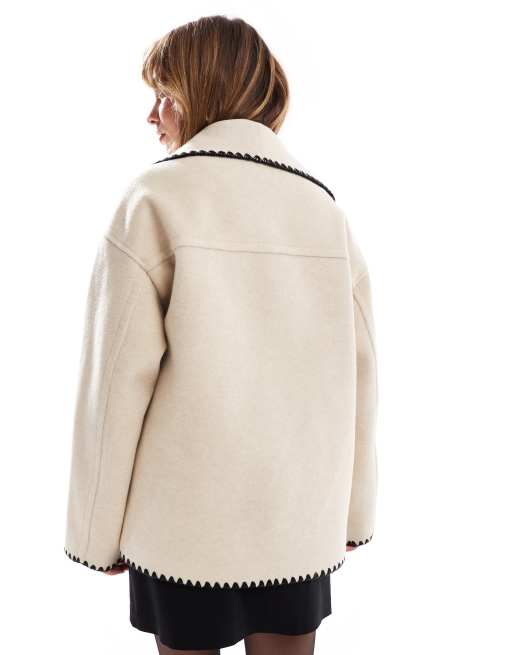 ジャケット・アウター SHELLER Handmade stitch wool jacket coat Sheller Handmade stitch wool jacket coat