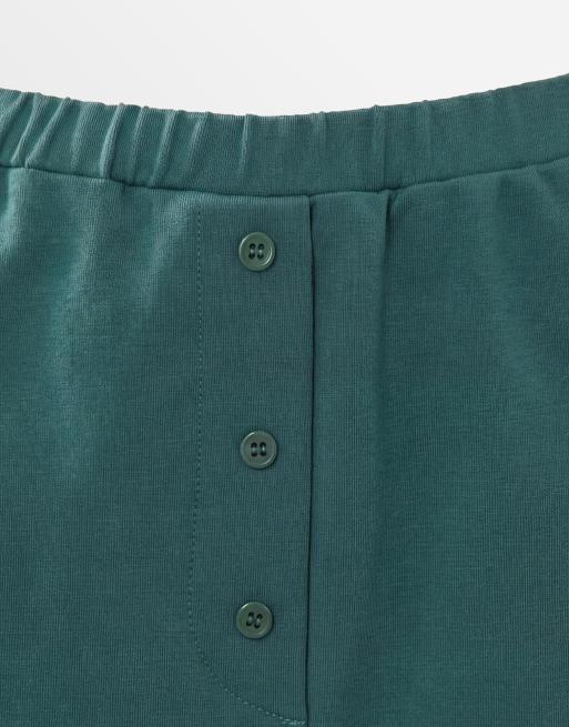 4th & Reckless - Pantaloncini stile boxer con vita elasticizzata verdi in coordinato, 9 di 9