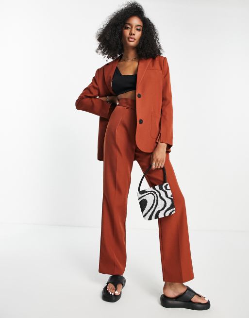 4th & Reckless - Pantaloni sartoriali color ruggine in coordinato