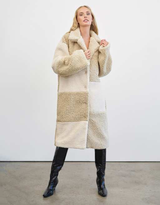 Asos teddy coat outlet womens