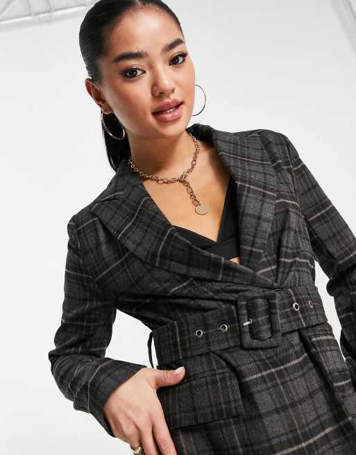 Petite check blazer hotsell