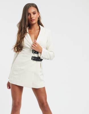 blazer dress cream
