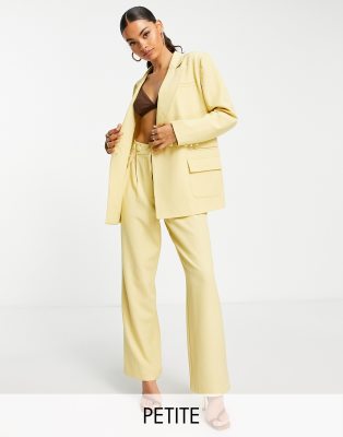 4th & Reckless Petite - Eleganter Oversize-Blazer in Gelb, Kombiteil