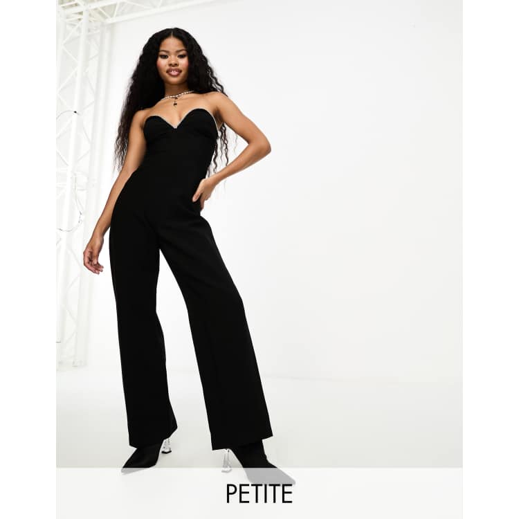 4th & Reckless Petite exclusive diamante trim sweetheart