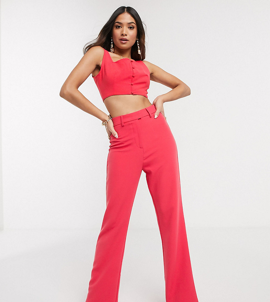 4th + Reckless Petite Exclusive Flare Pants In Raspberry-pink