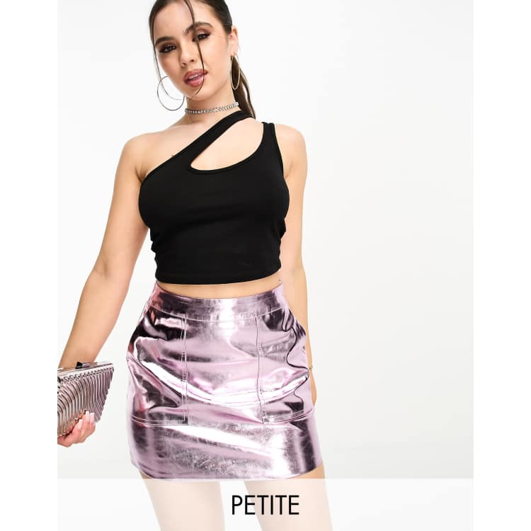 Metallic skirt outlet petite