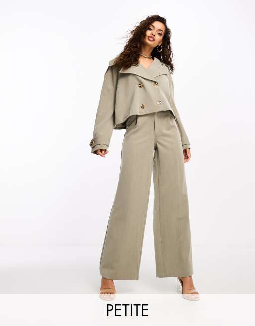 Tailored Pull On Straight Leg Pants - Black