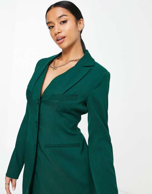 Green 2025 dress blazer