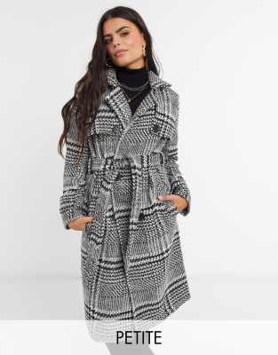 petite tartan coat