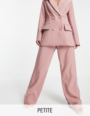 Petite Double Breasted Pant Suit