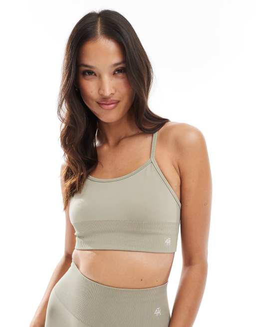 4th & Reckless – Pistagegrön, skulpterande bralette för träning, del av set