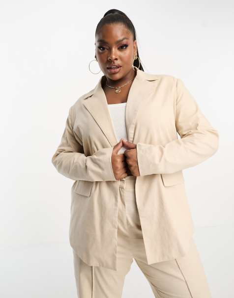 Womens linen shop blazers sale