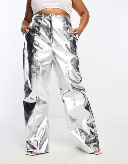 metallic pants