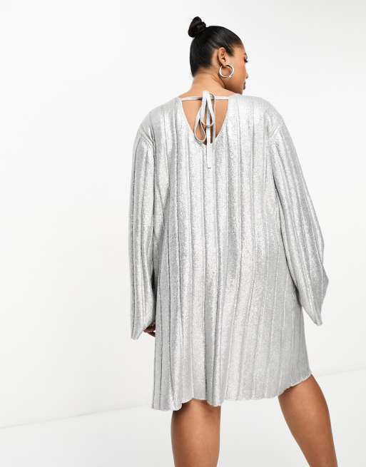 midi dress dress crinkle kombinasi knit import Fit & Flare Ribbed Soft Knit Midi Dress