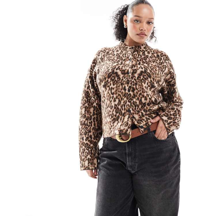 新品　Cardigan Jacket Animal Print Animal print jacquard cardigan | Gaudì