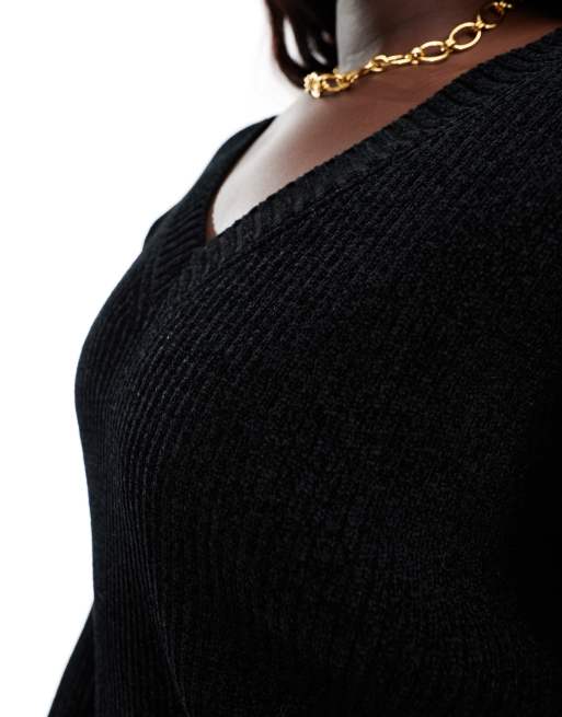 [VALLO DE NERA]Stella Knit Top and Bottom Set/追跡付 MINOAR.COM | Black Layered Rib Knit Top