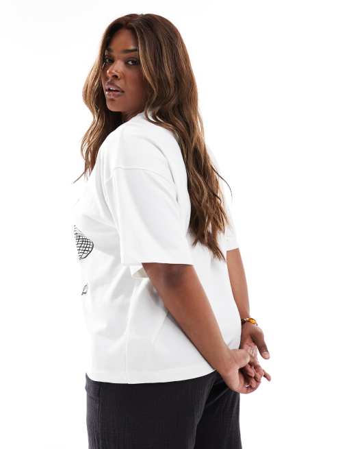 4th & Reckless Plus - T-shirt bianca con stampa “Leisure Club” , 4 di 4