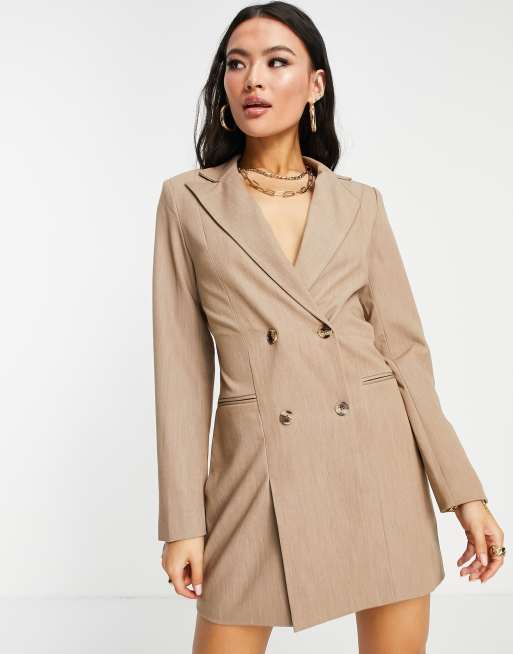 4th Reckless Robe blazer double boutonnage Moka ASOS