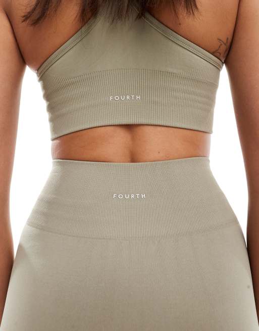 4th & Reckless seamless sculpting active high waisted leggings in pistachio (part of a set), 3 of 5