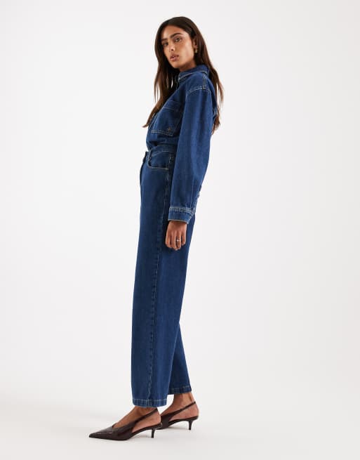 4th & Reckless straight leg denim jeans in dark wash (part of a set), 2 of 5