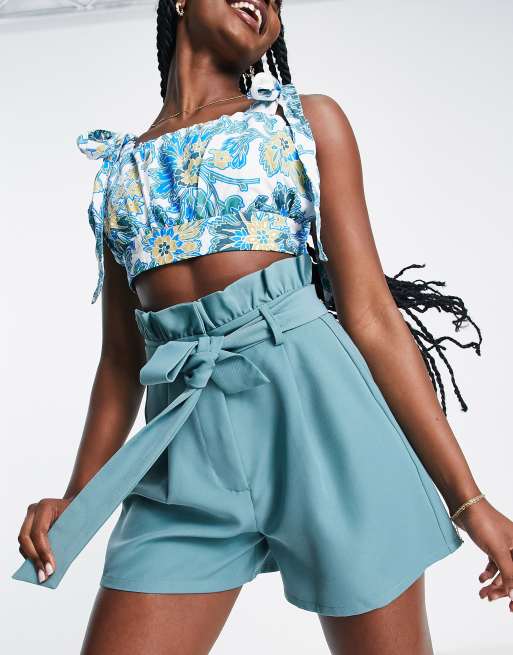 4th & Reckless suit shorts in mint green
