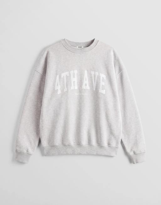 4th & Reckless - Sweat avec logo sur le devant - Gris, 5 de 8