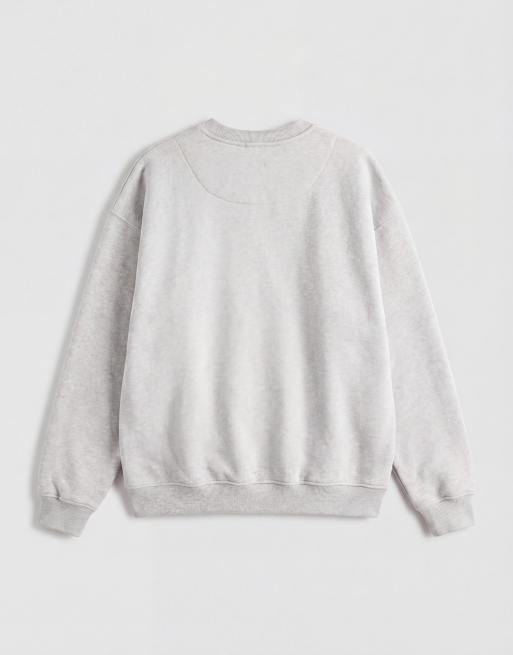 4th & Reckless - Sweatshirt met logo op de voorkant in grijs, 6 van 8