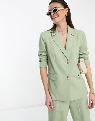 4th & Reckless tailored blazer co-ord in sage green