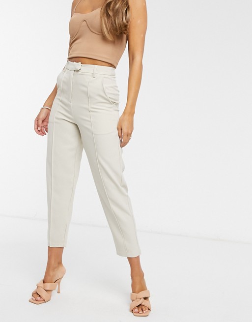 4th & Reckless tailored suit trouser in cream