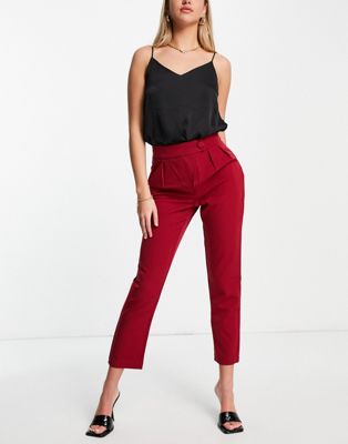 4th & reckless tailored trousers in red