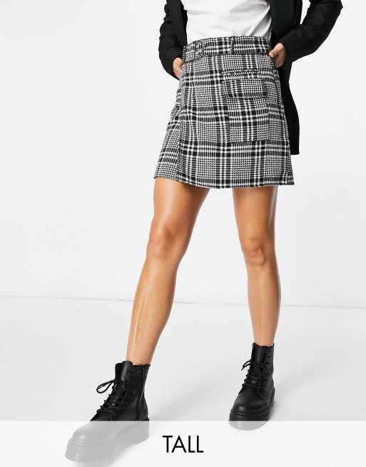 Checkered skirt outlet tall