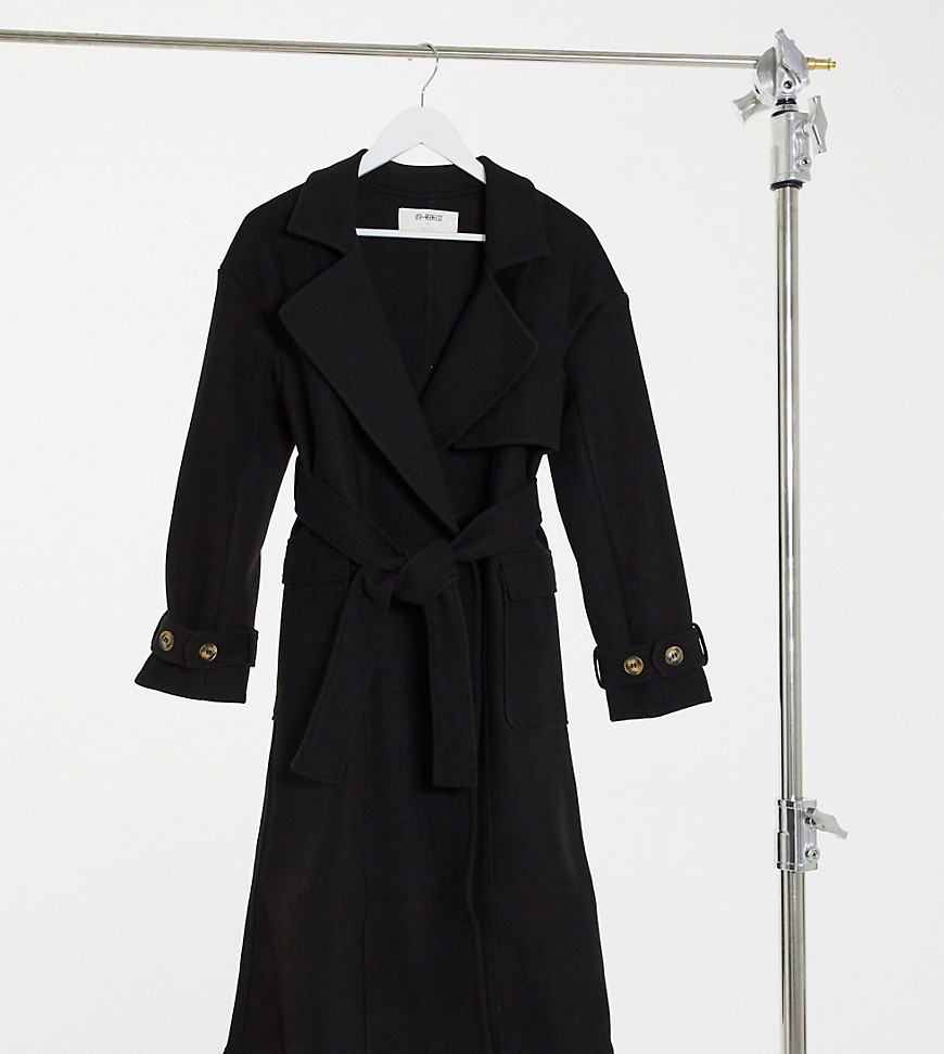 4th + Reckless Tall Belted Trench Coat In Black