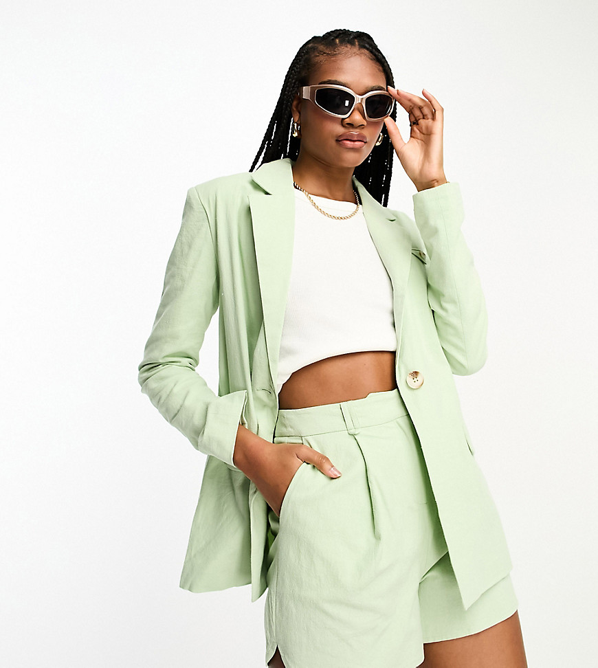 4th & Reckless Tall blazer in mint - part of a set-Green
