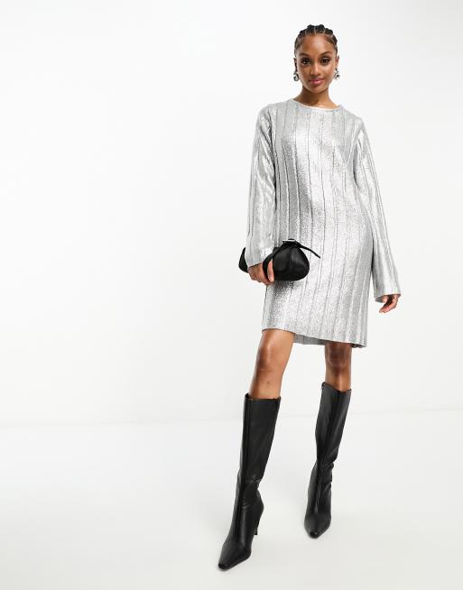 Silver store sweater dress