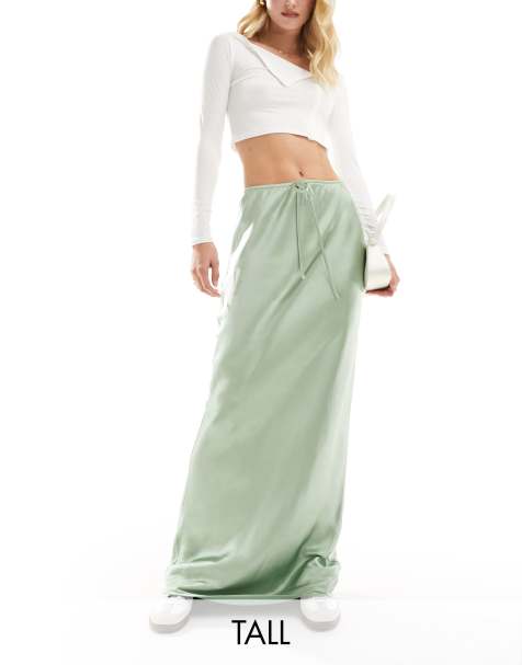 Tall pleated maxi sales skirt