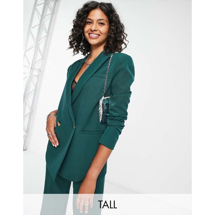 Green deals blazer womens