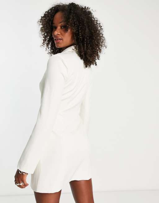 Tall white clearance blazer dress