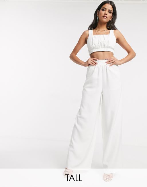 4th & Tall wide pant in white | ASOS