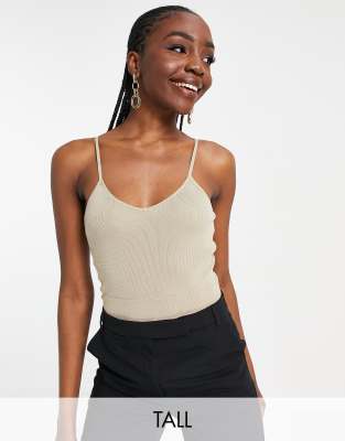 4th & Reckless Tall 4th & Reckless Tall knit body in sand-Neutral