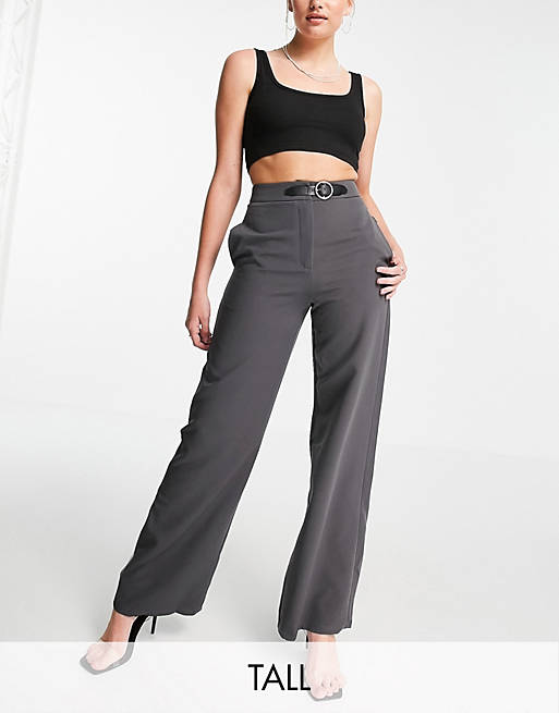 4th & Reckless Tall tailored trousers in grey co ord
