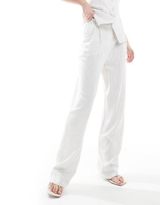 4th & Reckless Tall Tailored Wide Leg Pants In White