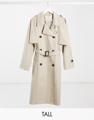 asos tall trench coat