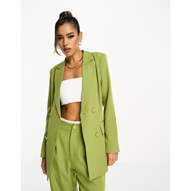 アウターその他 THEORY Woman Blazer Green H0101113 F5J 4th & Reckless webb double breasted blazer in olive green