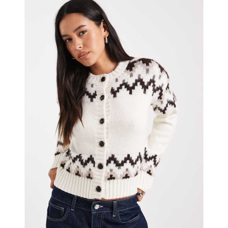トップス Acka mix knit cardigan 206762990-1-cream