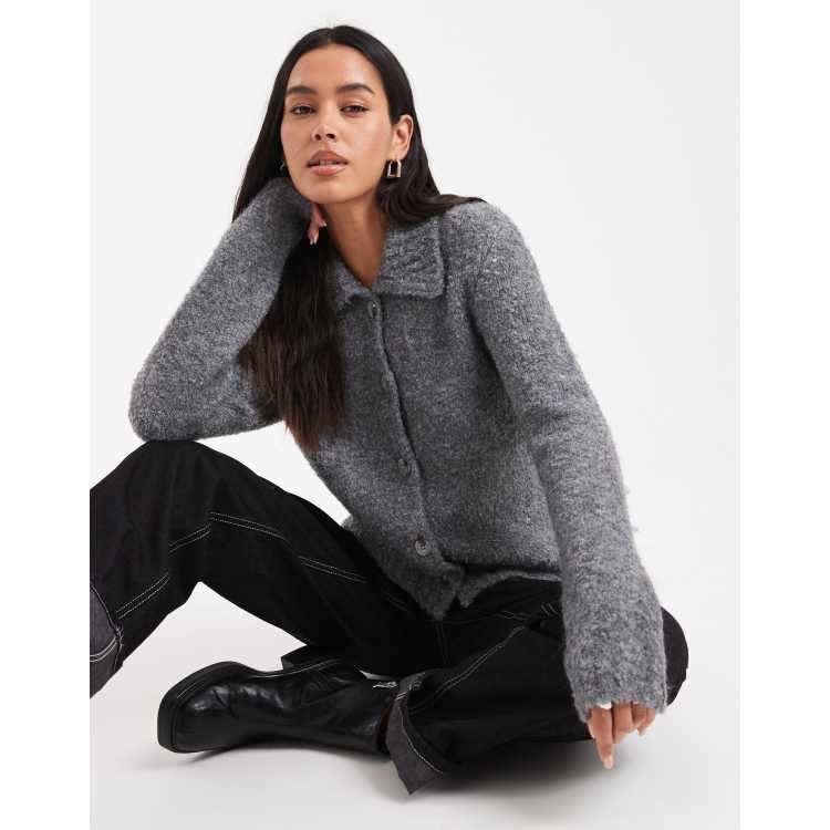 試着のみ【(NEW)MIX COLLARED CARDIGAN】サイズ0(M) 試着のみ【(NEW)MIX COLLARED CARDIGAN】サイズ0(M) 試着のみ