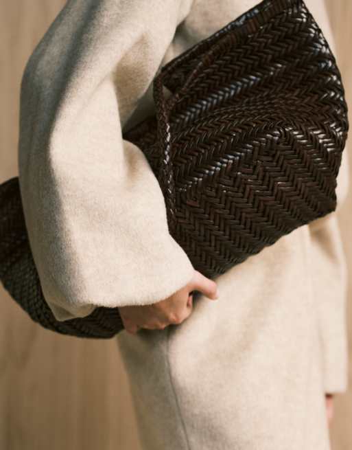 4th & Reckless – Kragenlose Bomberjacke in Beige mit Ballonärmeln und Woll-Haptik, Kombiteil