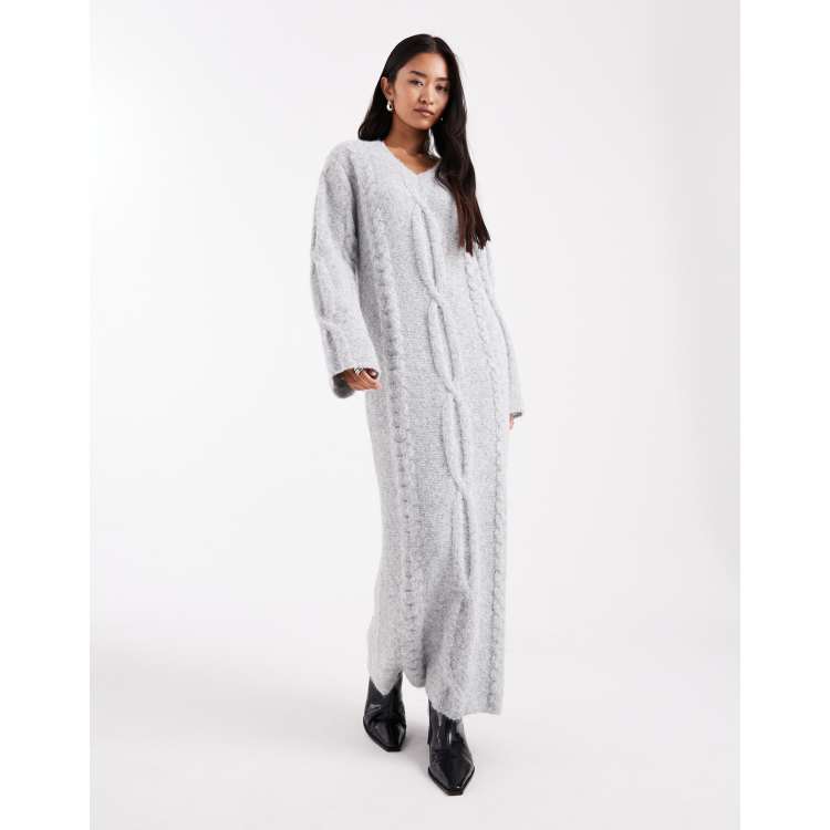 french grey nichelle knit maxi dress | Dresses | French Grey Womens Medium * Materials Stitch Fix #20: A Comfortable
