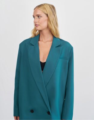 4th & Reckless x Elsa Hosk tailored blazer in teal (part of a set) - ASOS Price Checker